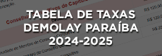 Tabela de Taxas 2024-2025